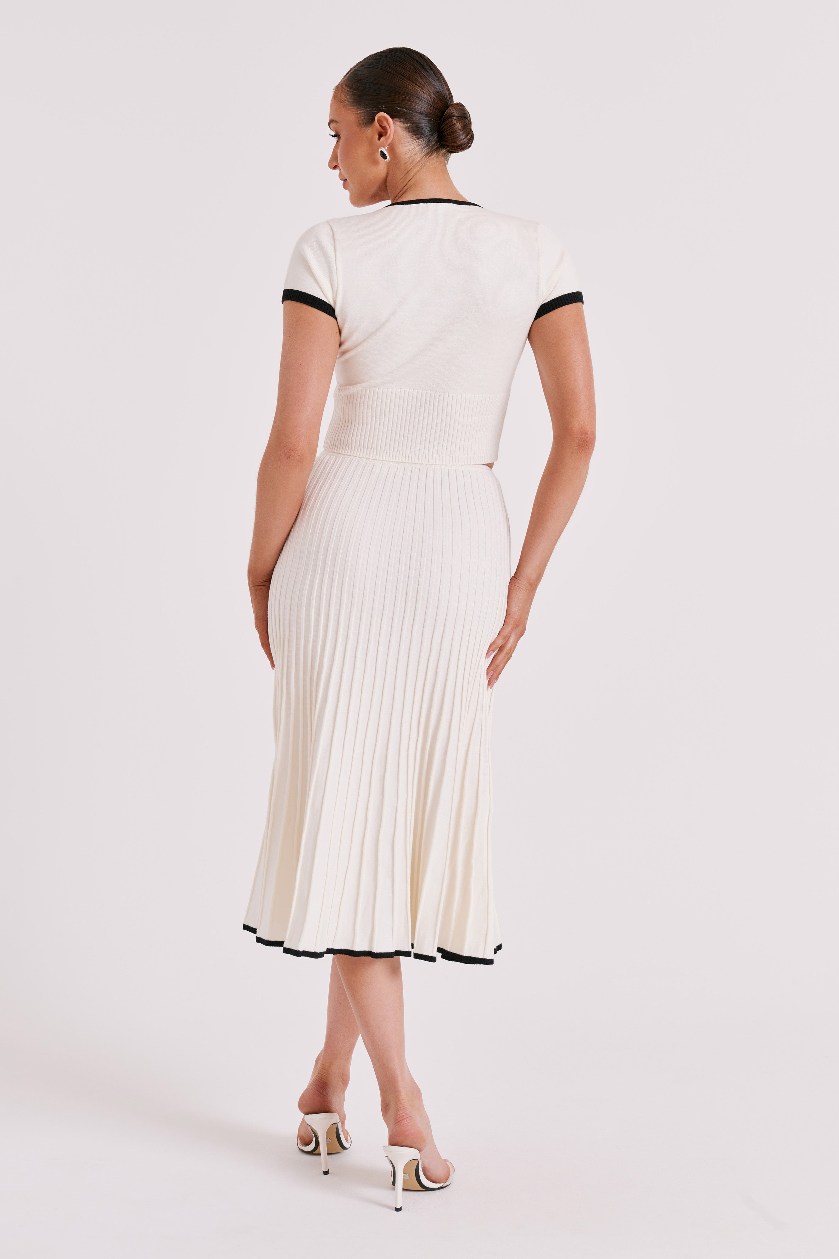 Agatha™ Perfectly Styled White Knitted Blouse