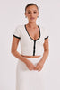 Agatha™ Perfectly Styled White Knitted Blouse