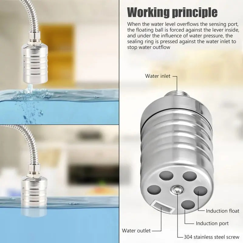 Mini Float Valve | Automatic Water Level Control | Stainless Steel | 10–150 PSI | Compact