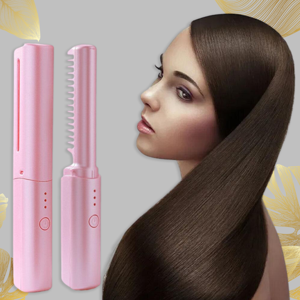 StyleFusion™️ 2 in 1 Electric Comb / Curling Iron and Straightener