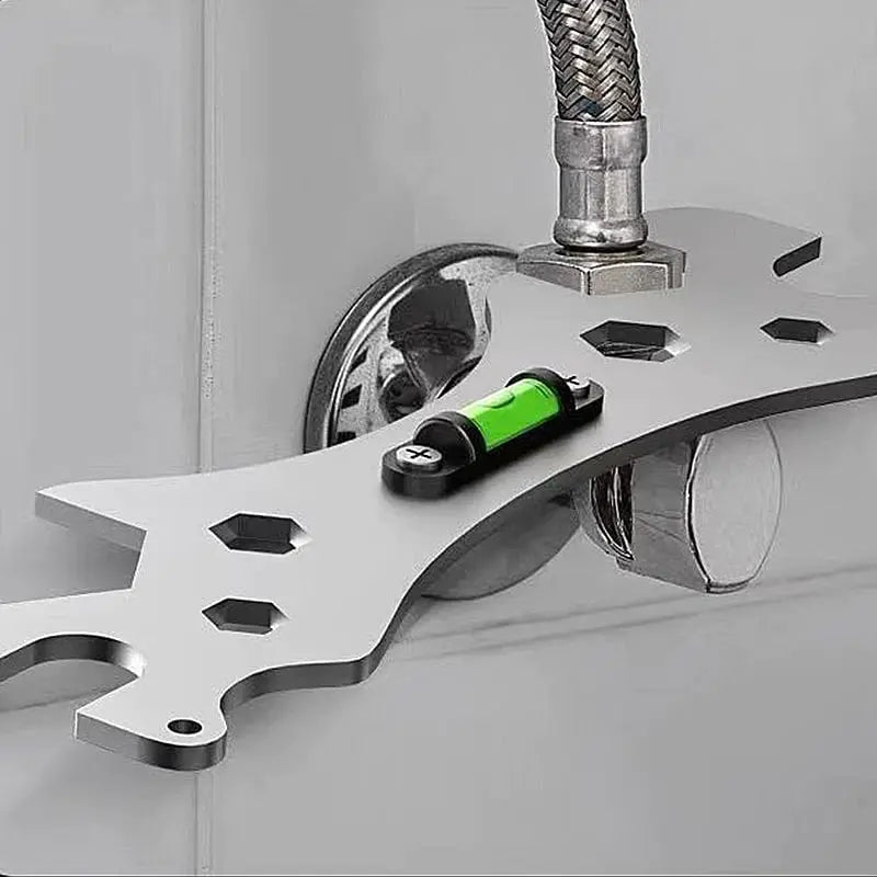 Multifunctional Angled Wrench | Stainless Steel | Anti-Slip Design | Compact Tool