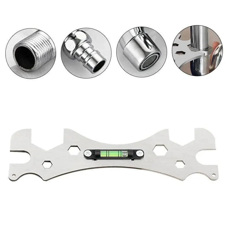 Multifunctional Angled Wrench | Stainless Steel | Anti-Slip Design | Compact Tool