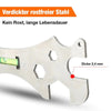 Multifunctional Angled Wrench | Stainless Steel | Anti-Slip Design | Compact Tool