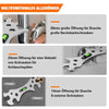 Multifunctional Angled Wrench | Stainless Steel | Anti-Slip Design | Compact Tool