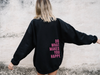 Women’s Oversized Hoodie | Pastel Pink | Hooded Sweatshirt with Motivational Print