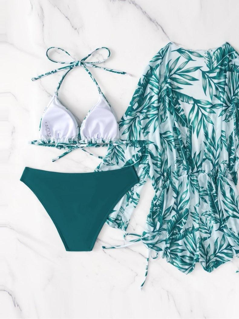 Unique spaghetti strap bikinis with cover up