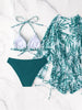 Unique spaghetti strap bikinis with cover up