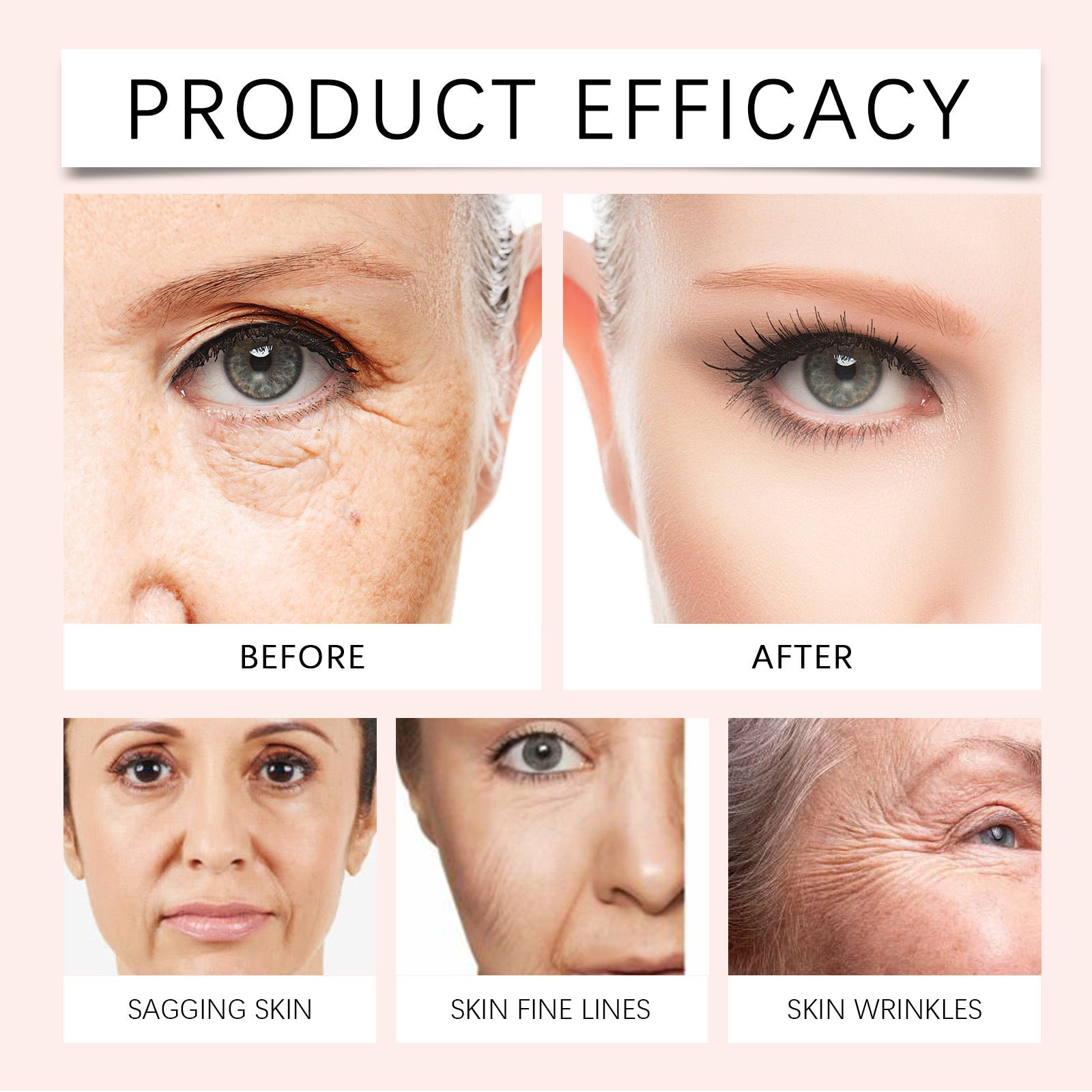 Instant Wrinkle Filler Cream | Anti-Aging Blur & Smooth Primer | Vitamin C & Rosehip Formula