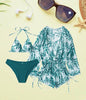 Unique spaghetti strap bikinis with cover up