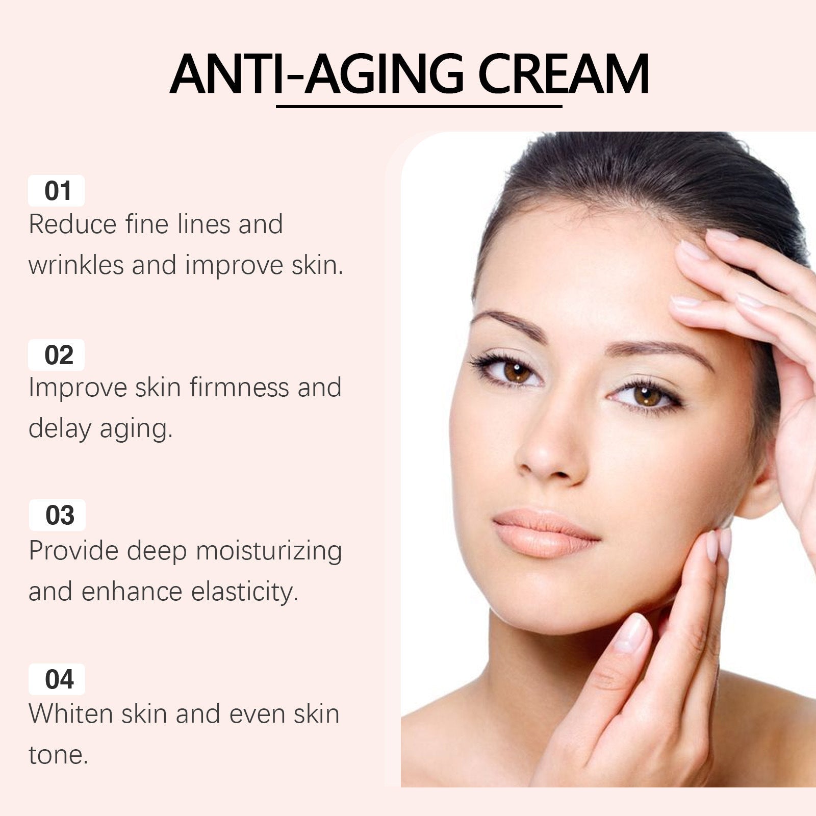Instant Wrinkle Filler Cream | Anti-Aging Blur & Smooth Primer | Vitamin C & Rosehip Formula
