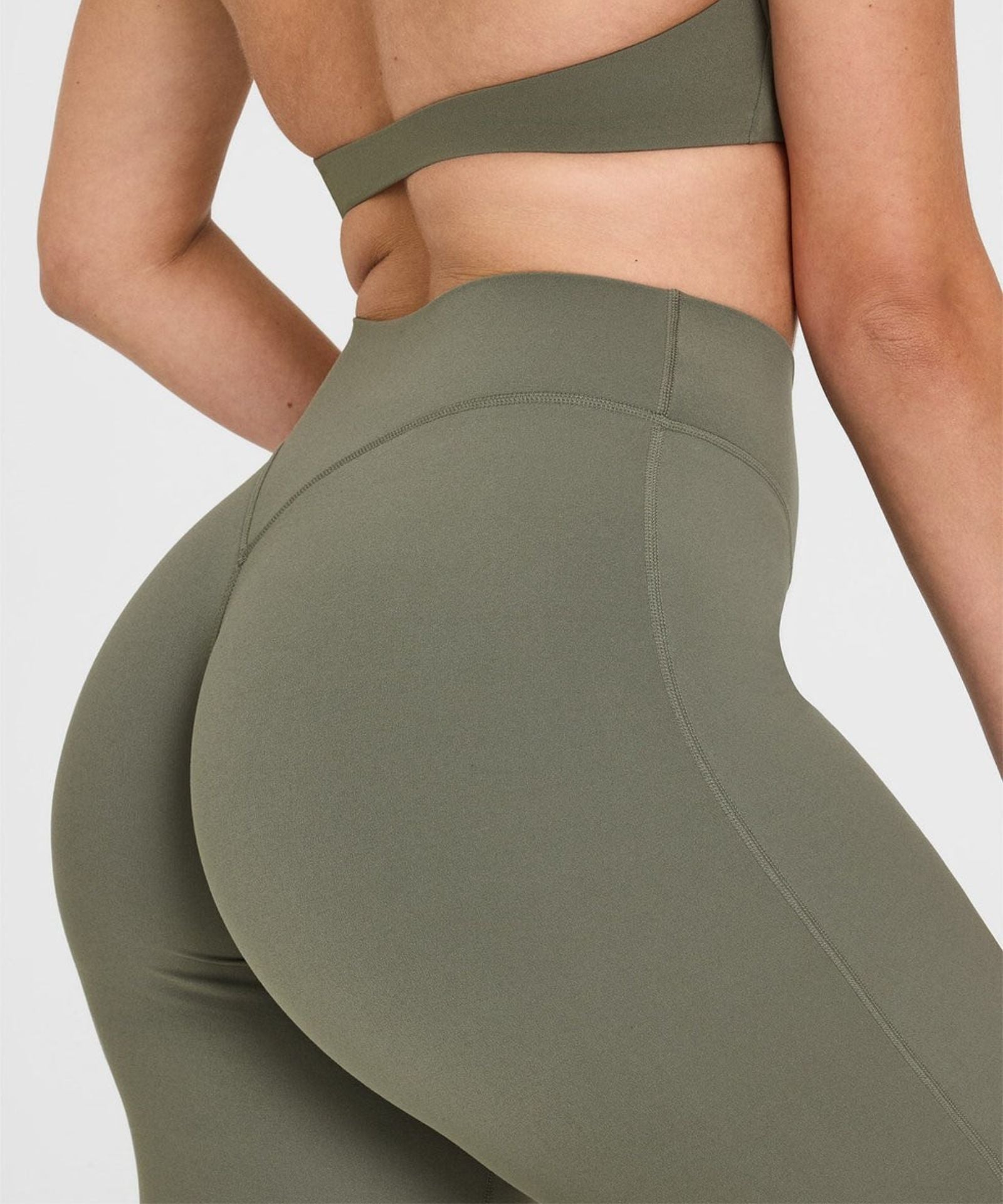 Women’s Active Set | High-Waist Tummy Control Leggings & Cross-Back Crop Top | Buttery Soft Stretch Fabric