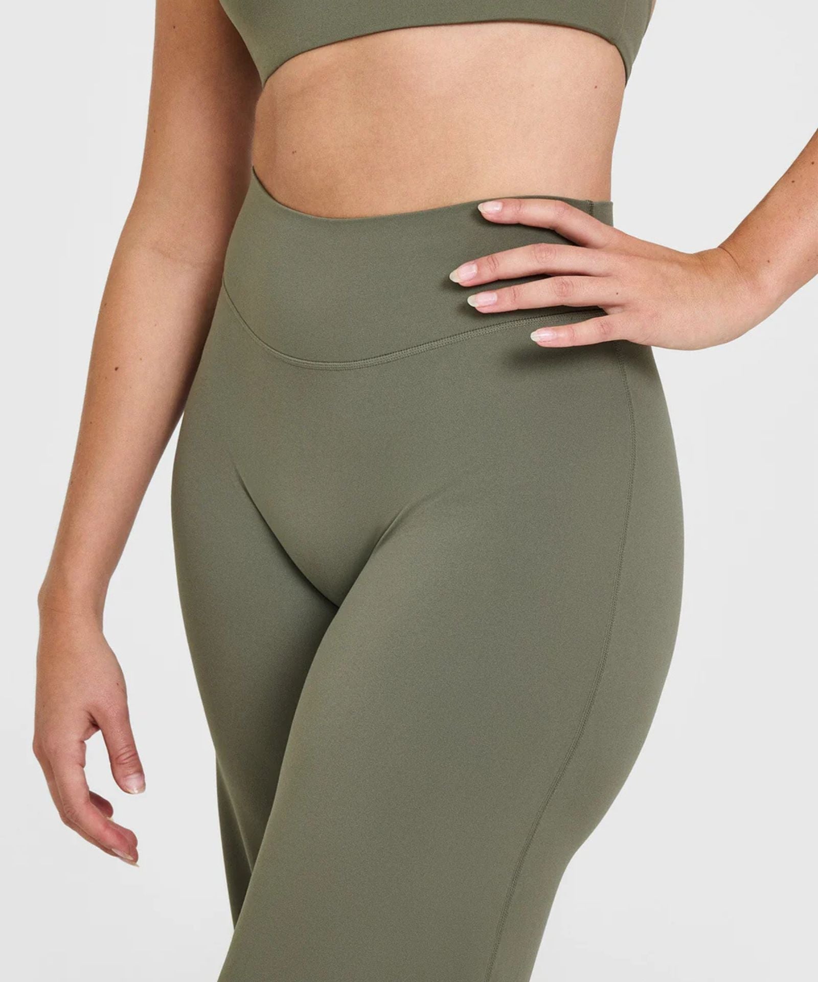 Women’s Active Set | High-Waist Tummy Control Leggings & Cross-Back Crop Top | Buttery Soft Stretch Fabric