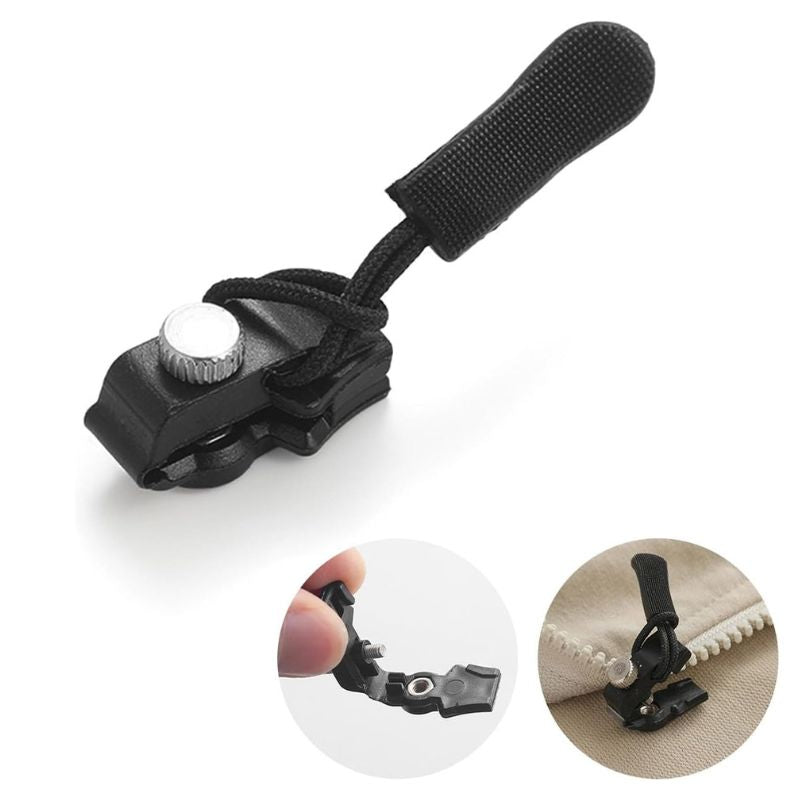 Zipper Repair Kit | 9 or 15 Pack | Universal Clip-On Fix | Works on Jackets, Bags & Boots