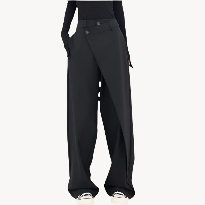 Yuli | Flattering Asymmetric Waist Women's Pants