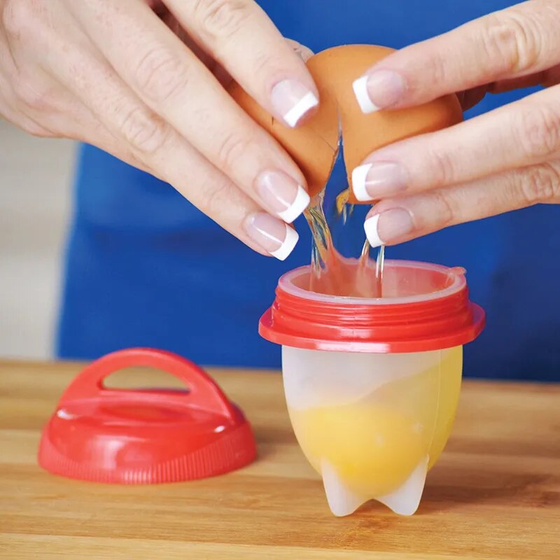 YolkCraft™ Egg Molder Cooking Pods | Easy Hard-Boiled & Poached Egg Maker | Dishwasher Safe