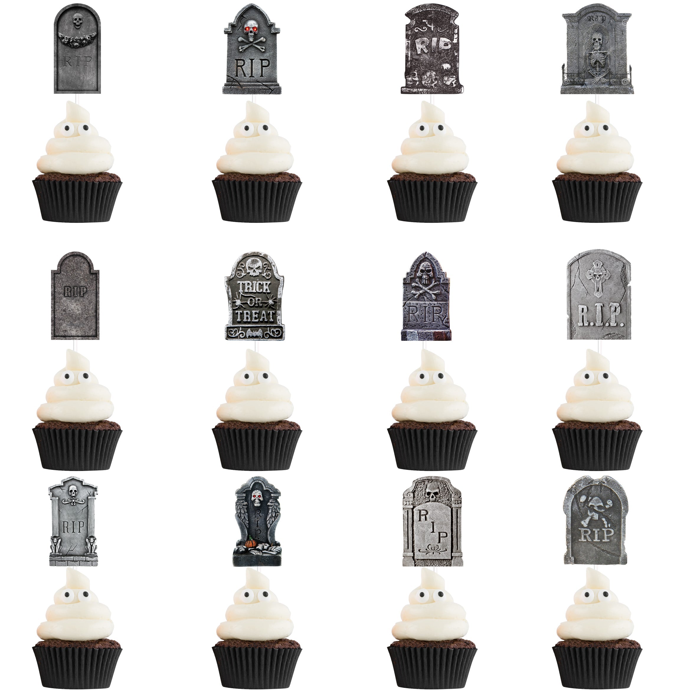 GhostToppers™ Tombcake Halloween Cupcake Toppers