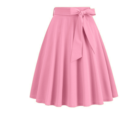 Women's Side Bow Stylish A-Line Midi Skirt | High Waist