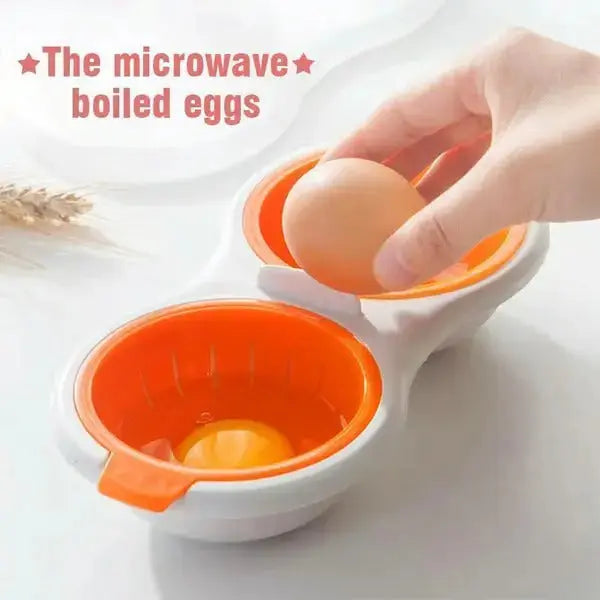 Microwave Egg Cooker | Portable | Food-Grade Plastic | 24×11×6 cm