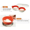 Microwave Egg Cooker | Portable | Food-Grade Plastic | 24×11×6 cm
