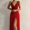 Heidi-Mode | Sexy V-Neck Split Dress