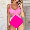 Avencea - One-Piece Monokini Swimsuit with Stylish Decorative Wrap