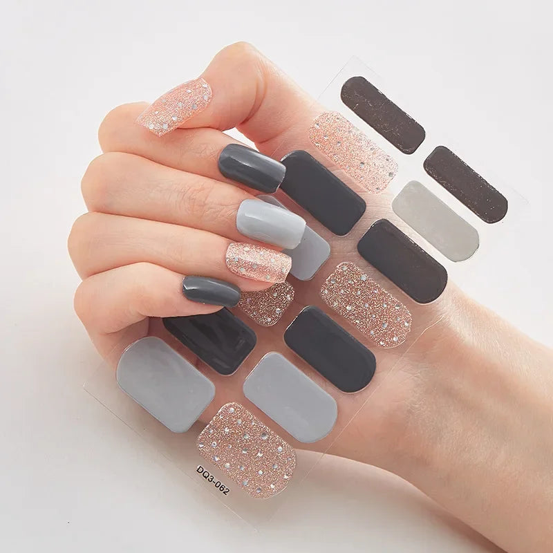 Christmas Nail Stickers | Festive Holiday Designs | Long-Lasting Glossy Finish