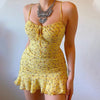 Floriva™ – Elegant Summer Camisole Dress with Flower Pattern