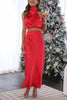 Ludmila – Stylish Satin Halter Maxi Dress for Women
