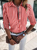 Women's striped blouse – regular fit and classic design