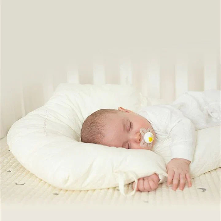Baby Pillow | U-Shaped Head Support | Adjustable Nest Design | Breathable Cotton