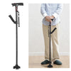 Foldable Walking Cane with LED Light | Height Adjustable | Anti-Slip Base | Alarm Function | Lightweight Aluminum