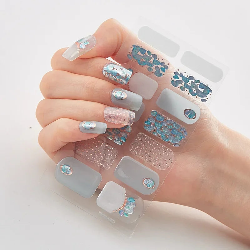 Christmas Nail Stickers | Festive Holiday Designs | Long-Lasting Glossy Finish