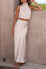 Ludmila – Stylish Satin Halter Maxi Dress for Women