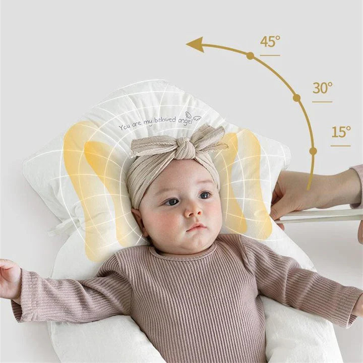 Baby Pillow | U-Shaped Head Support | Adjustable Nest Design | Breathable Cotton