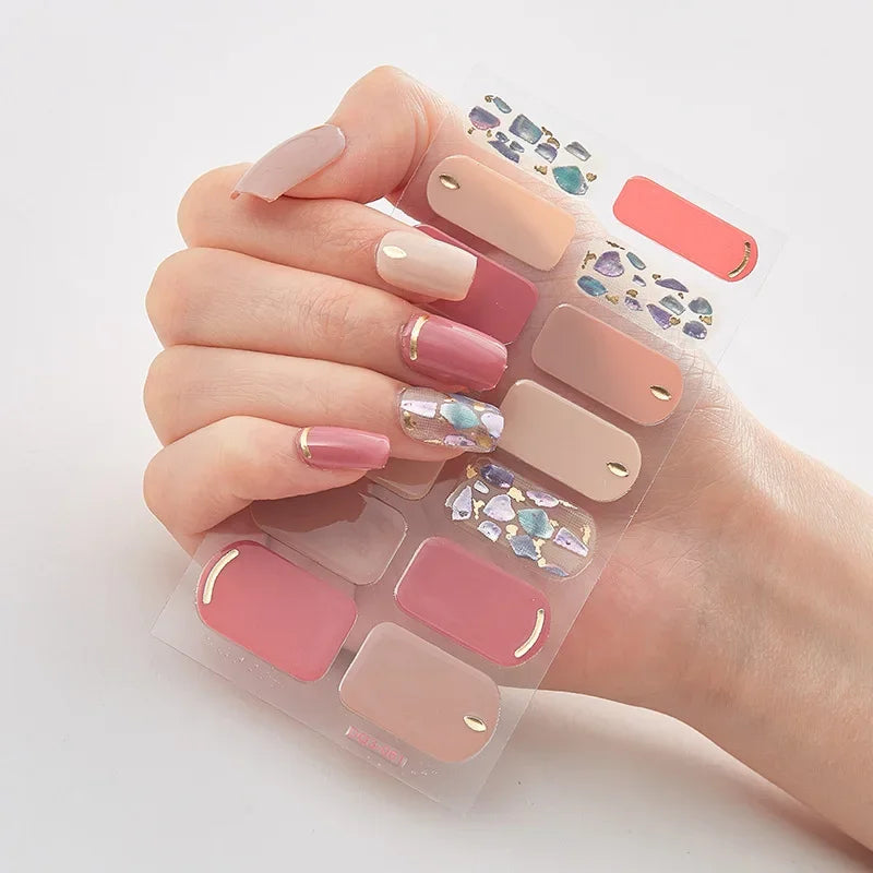 Christmas Nail Stickers | Festive Holiday Designs | Long-Lasting Glossy Finish