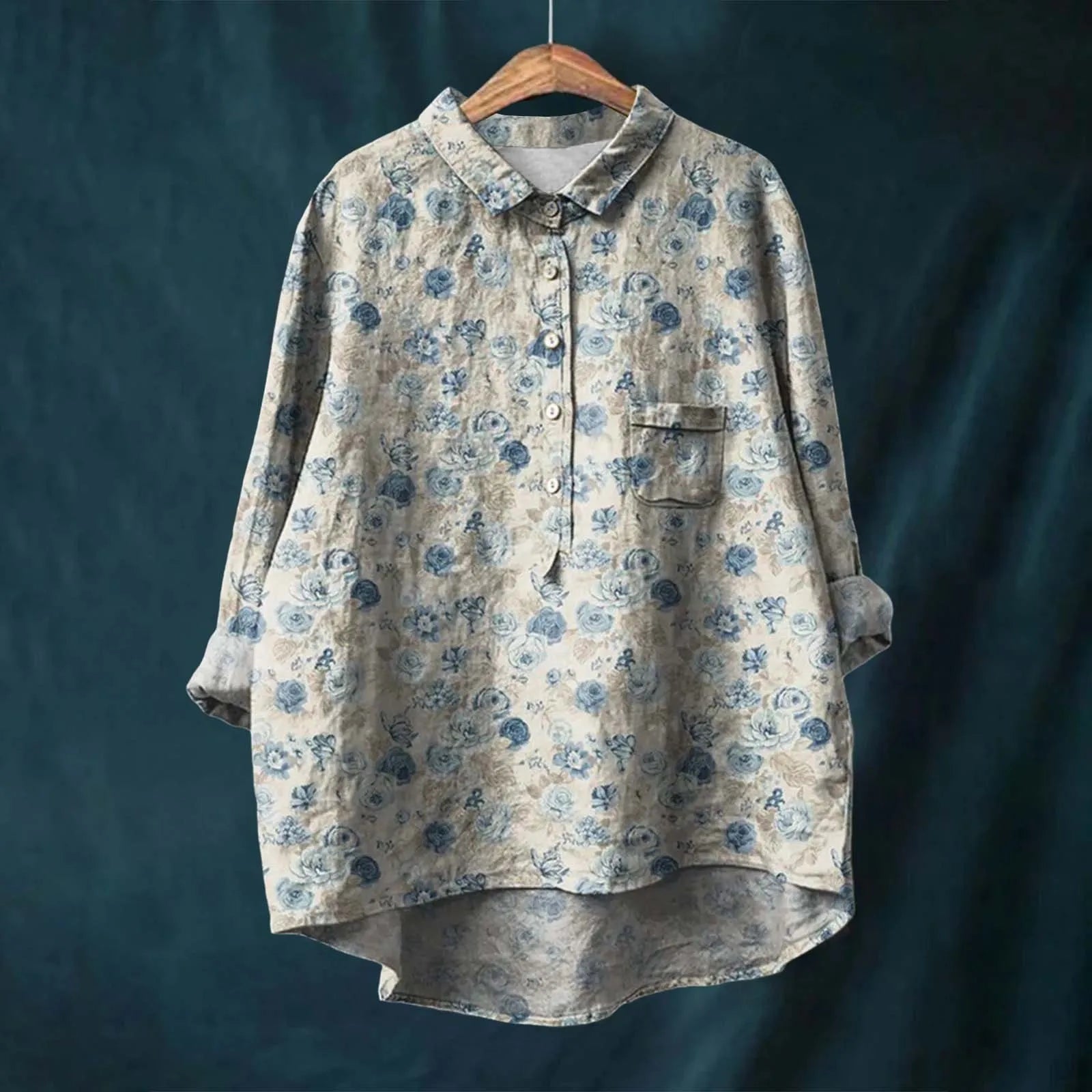 Liesa - Elegant women's blouse with floral pattern