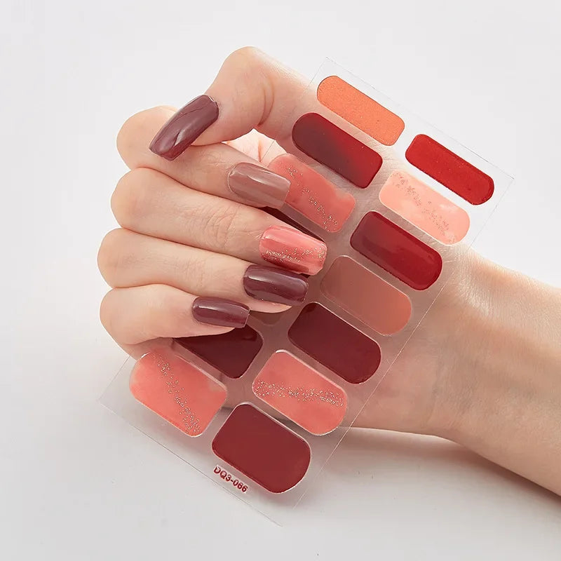 Christmas Nail Stickers | Festive Holiday Designs | Long-Lasting Glossy Finish