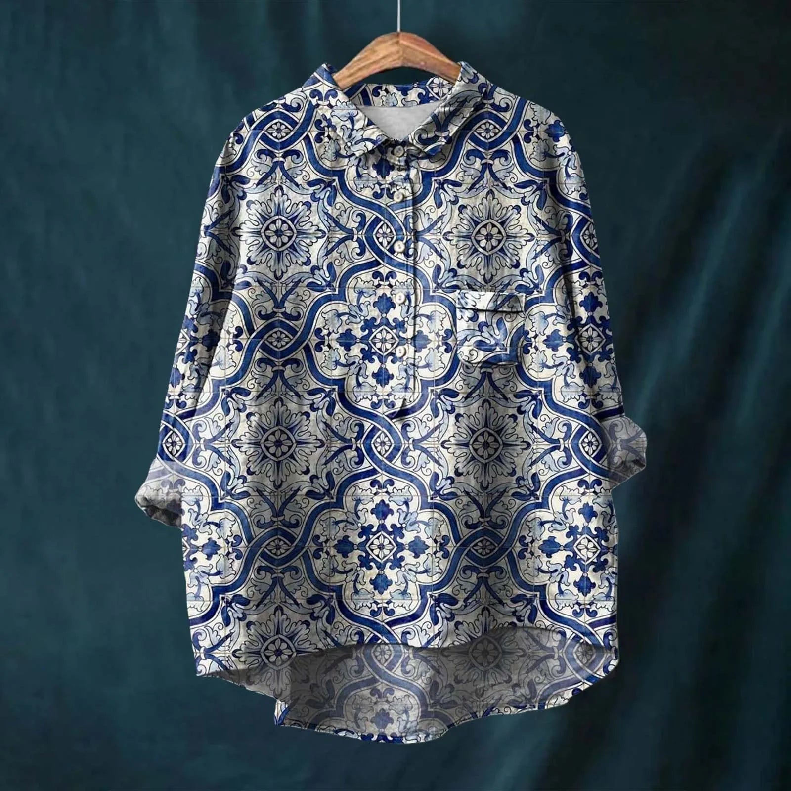 Liesa - Elegant women's blouse with floral pattern