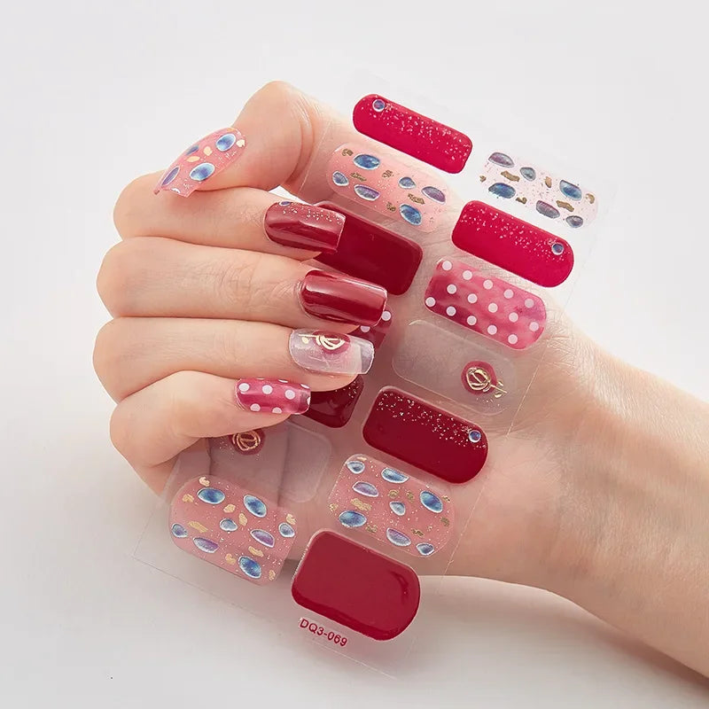 Christmas Nail Stickers | Festive Holiday Designs | Long-Lasting Glossy Finish
