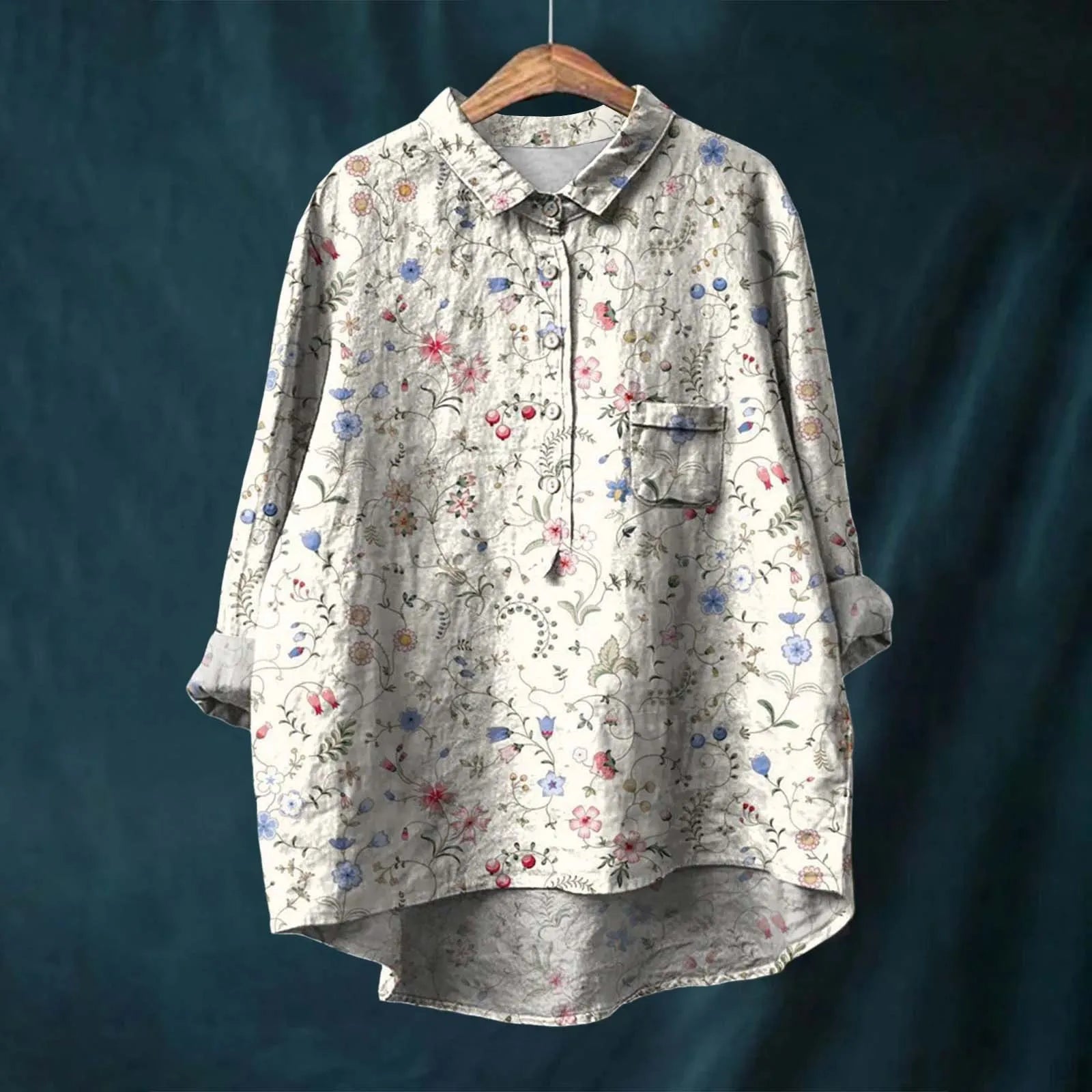 Liesa - Elegant women's blouse with floral pattern