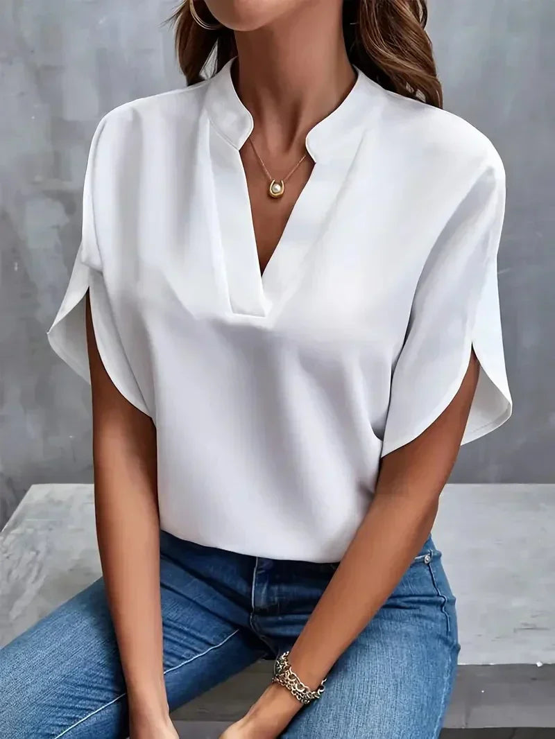 Ortrud™ – Luxurious Women's Elegant Chiffon Blouse