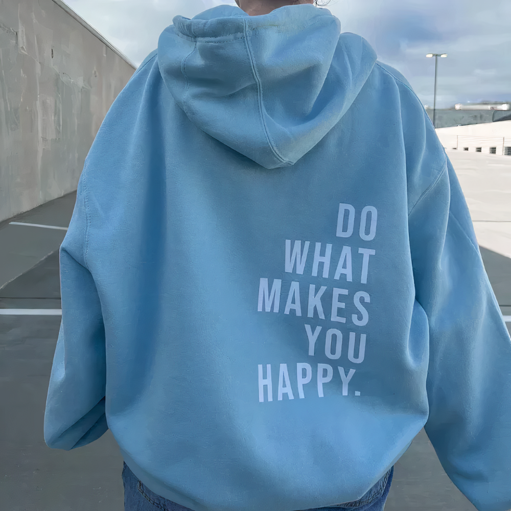 Women’s Oversized Hoodie | Pastel Pink | Hooded Sweatshirt with Motivational Print