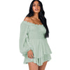 Off-shoulder Ruffle Dress