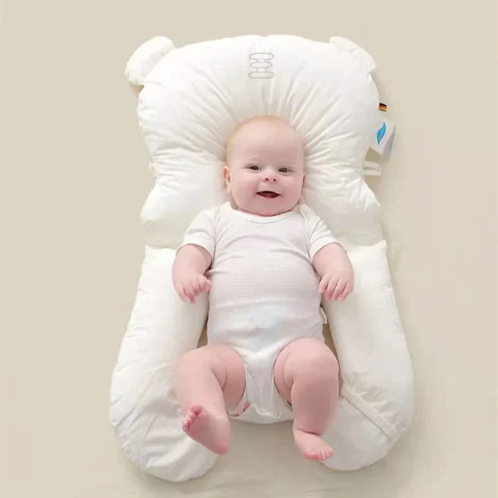 Baby Pillow | U-Shaped Head Support | Adjustable Nest Design | Breathable Cotton