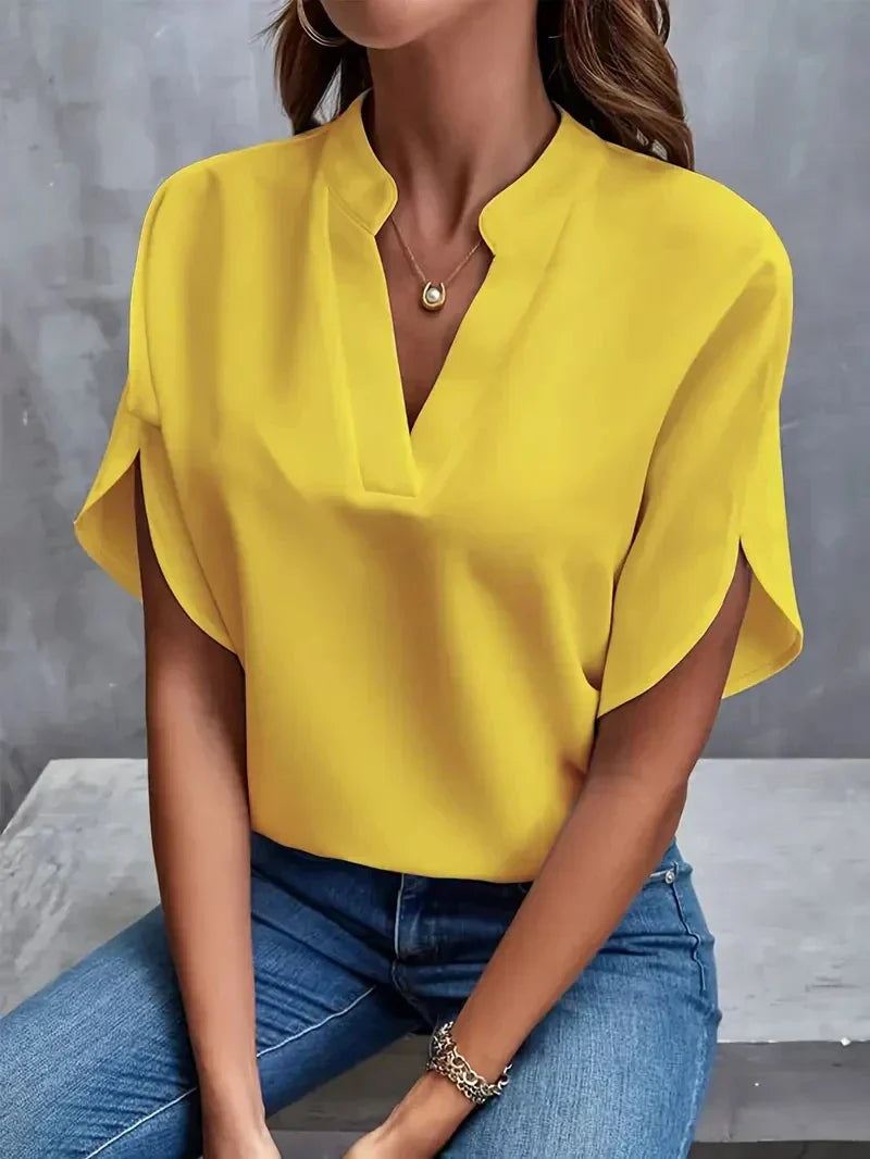 Ortrud™ – Luxurious Women's Elegant Chiffon Blouse