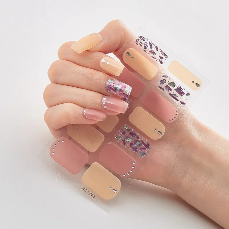 Christmas Nail Stickers | Festive Holiday Designs | Long-Lasting Glossy Finish