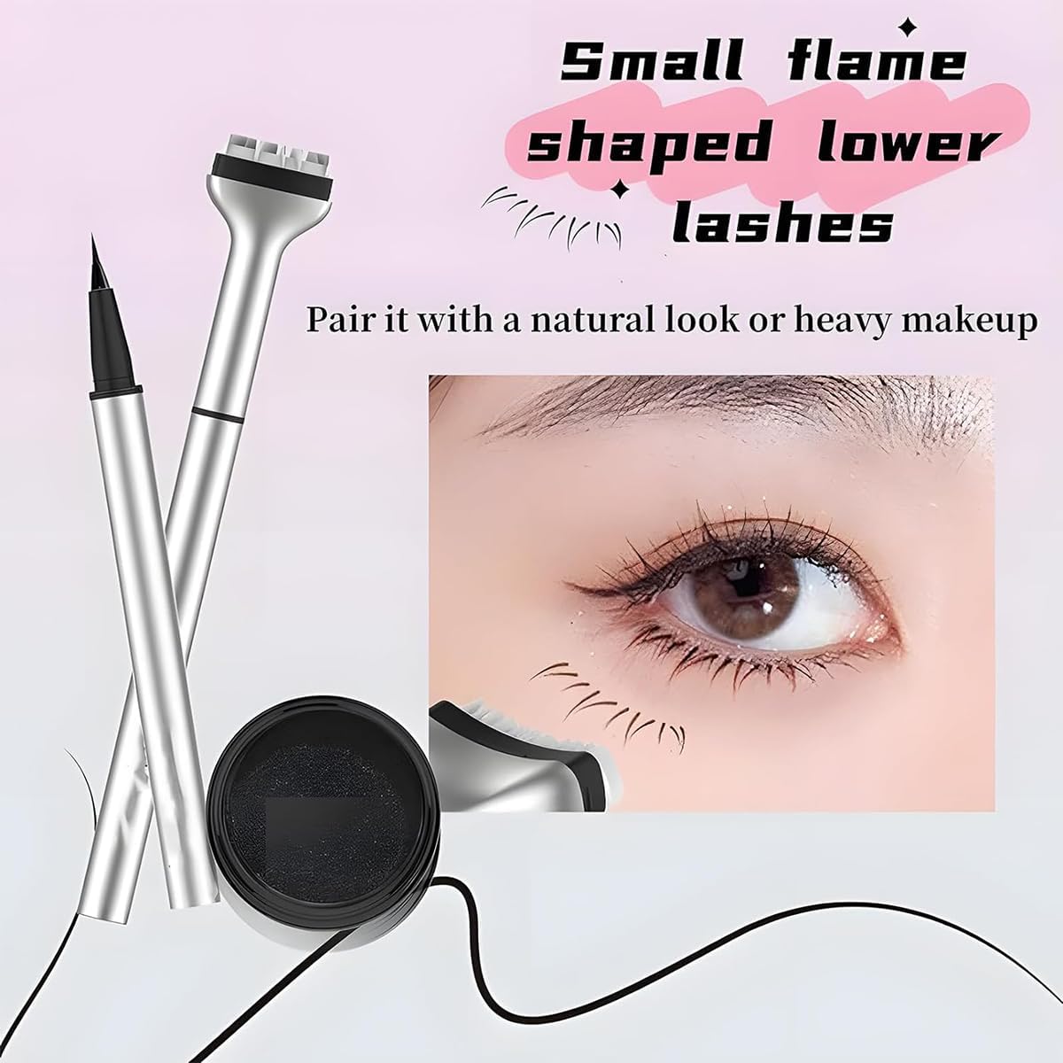 Eyeliner Stamp Pens | Winged Look | Quick & Precise | Natural Finish | 2-Piece Set