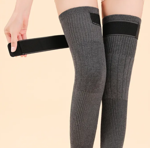 Knee Warmers | Adjustable Fit | Soft Knit with Cashmere Blend