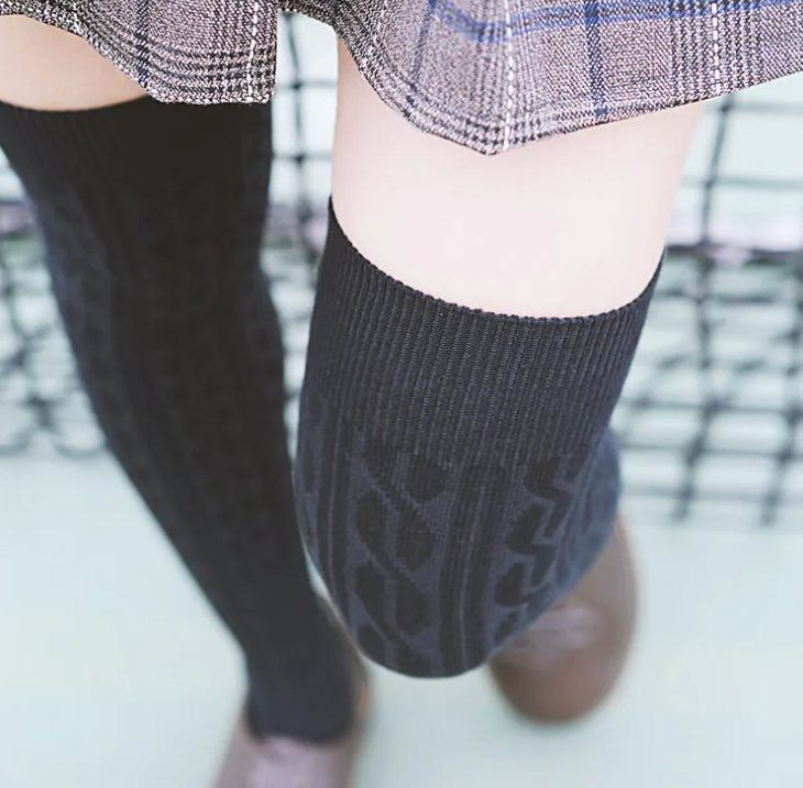 Women’s Over-the-Knee Socks | High Cylinder Design | Soft Cotton Comfort | One Size Fits All