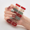 Christmas Nail Stickers | Festive Holiday Designs | Long-Lasting Glossy Finish